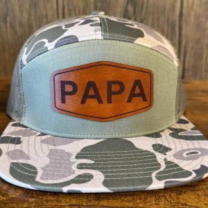 168 P Seven Panel Trucker Hat_Premade_Papa